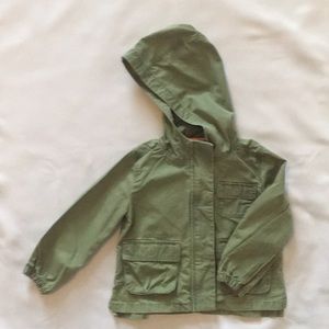 Green surplus jacket